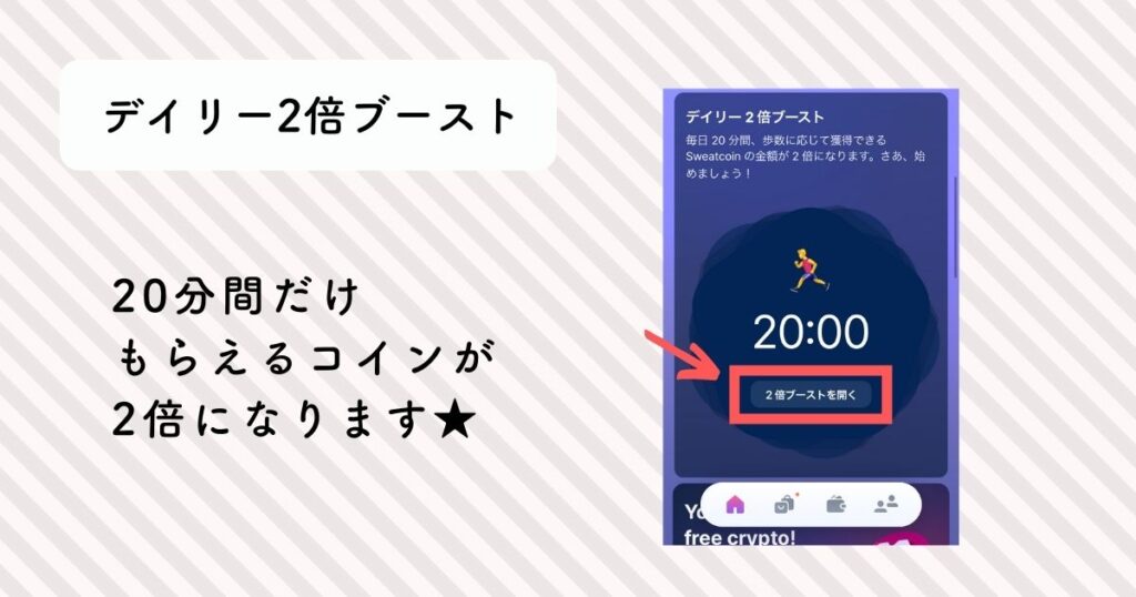 デイリー2倍ブースト